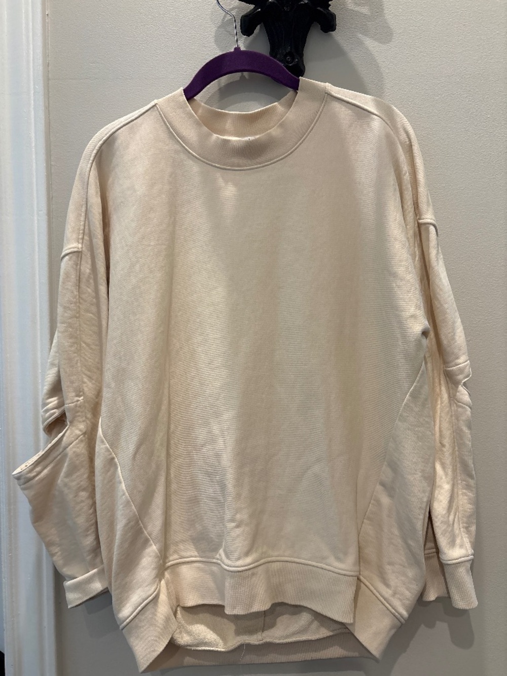 Tibi Cocoon Crewneck  Cotton Sweatshirt Size XS crew